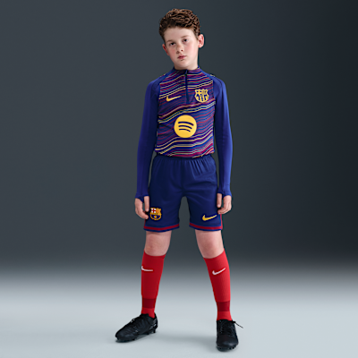 FC Barcelona 2025/26 Stadium Home Big Kids' Nike Dri-FIT